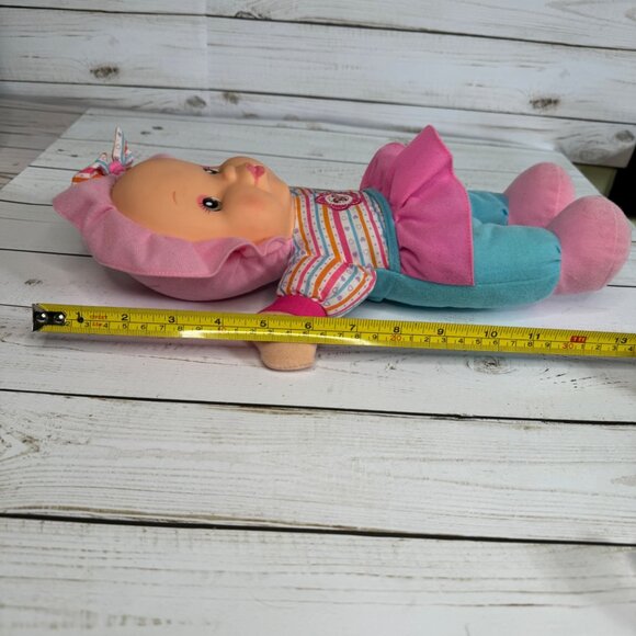 Baby First Kisses Baby Doll With Pink & Blue Outfit - 12" Soft Plush Toy Talks - Picture 9 of 9